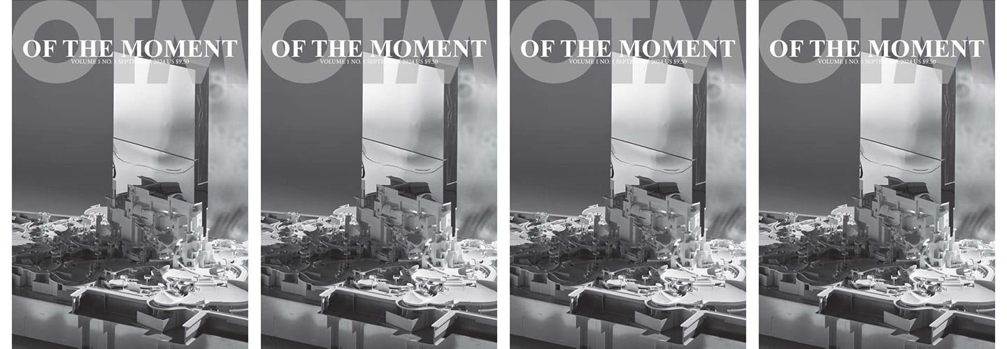 Of the Moment black and white poster of an abstract model